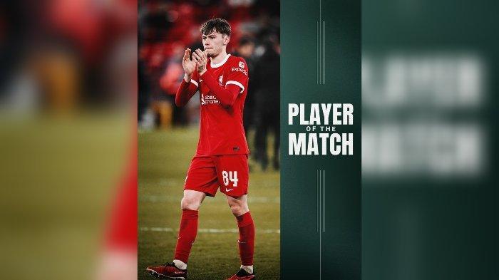 Conor Bradley yang menjadi pemain terbaik di laga Liverpool vs Fulham di ajang Carabao Cup.