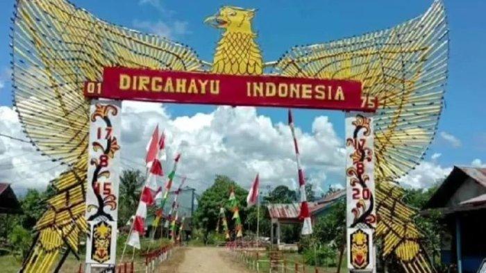 Contoh Gambar Gapura 17 Agustus 2023 Terbuat dari Bambu 3