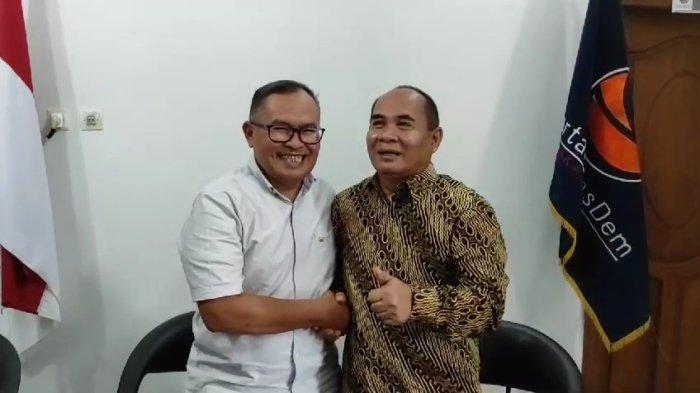 H Kamdan (kiri) Calon Bupati Kuningan 2024 ikut penjaringan Cabup dari Partai Nasdem.