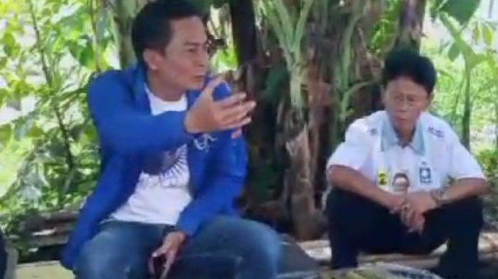 H Udin Kusnedi saat bersama dengan kalangan petani di Kuningan, terlihat memberikan arahan dalam pengolahan pertanian lebih maju dan unggul