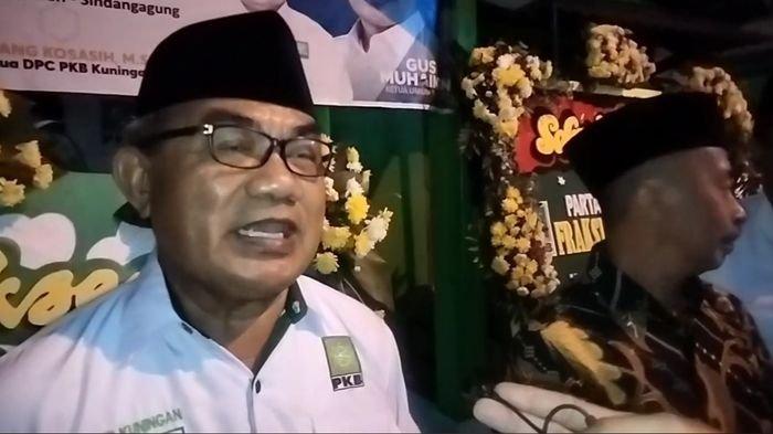H Ujang Kosasih Ketua DPC PKB Kuningan di sela acara Harlah PKB Kuningan, Minggu (24/7/2022).
