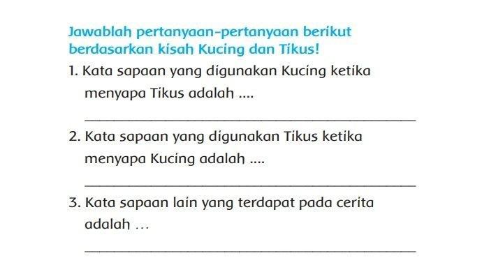 Kunci Jawaban Tema 7 Kelas 2 Halaman 131: Ayo Berlatih Membaca Kisah Kuncing dan Tikus