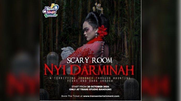 
Nyi Darminah wahana baru Scary Room di Trans Studio Bandung. 
