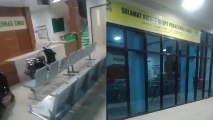PUSKESMAS VIRAL - Puskesmas yang terletak di Desa Turatea itu tampak sunyi dan tidak melayani warga yang hendak berobat