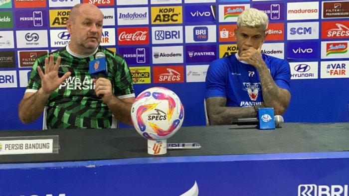 Pelatih Persib Bandung, Bojan Hodak bersama Ciro Alves