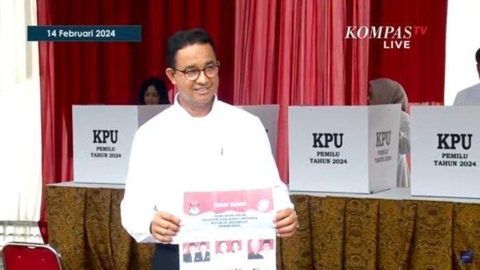 anies baswedan ke tps