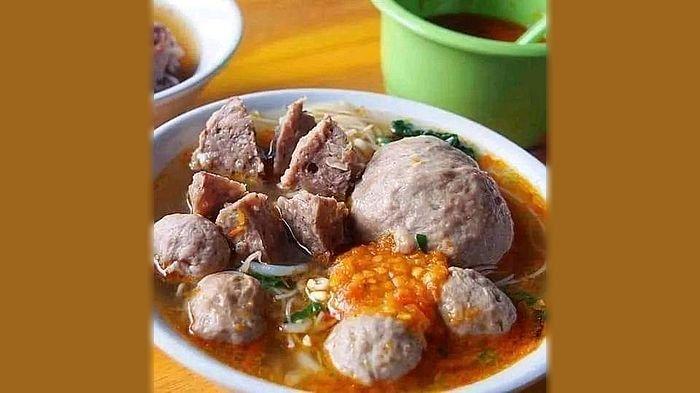 Penampakan bakso yang dijual di Kabupaten Majalengka