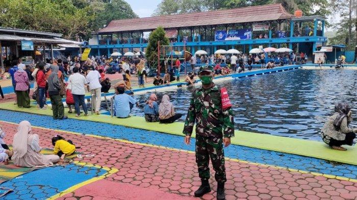 Petugas Satgas Covid-19 Kecamatan Lakukan Pengawasan Lokasi Wisata Cibulan