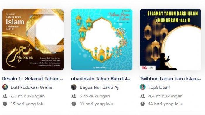 30 link twibbon untuk membuat kartu ucapan selamat Tahun Baru Islam, 1 Muharram 1443 H yang jatuh pada Selasa, 10 Agustus 2021 disertai cara membuatnya