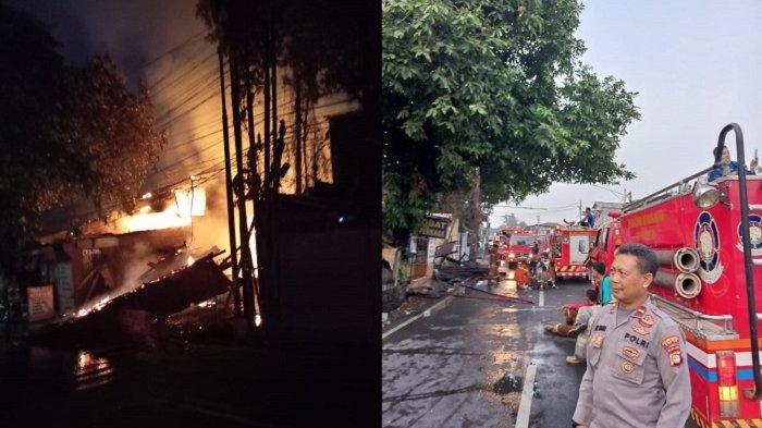 Kebakaran hari ini terjadi di rumah milik Ahmad Nawari di Jalan Raya Bogor, Kota Depok, Jumat (28/7/2023) dini hari.