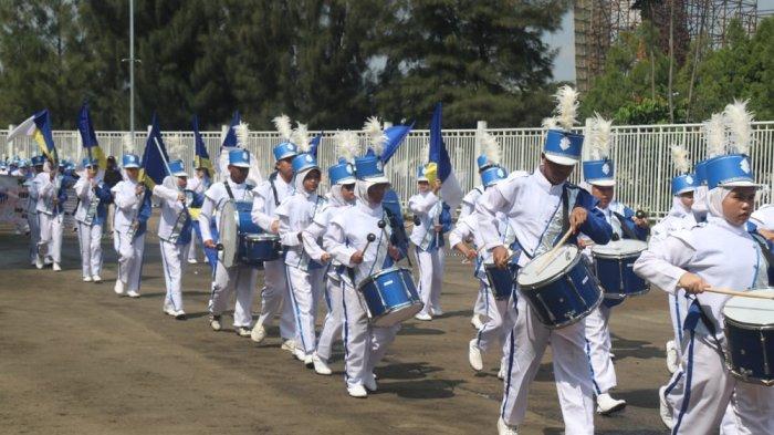 MARCHING COMPETITION - Ratusan tim marching band pelajar di Kabupaten Bogor mengikuti Marching Competititon di Stadion Pakansari pada 28-29 April 2025.