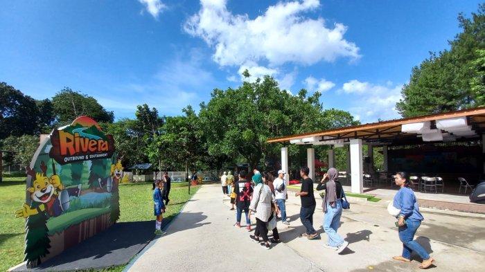 Wahana rekreasi Rivera Outbound & Edutainment di kawasan Bogor Nirwana Residence, Kota Bogor, pada Selasa (3/9/2024).