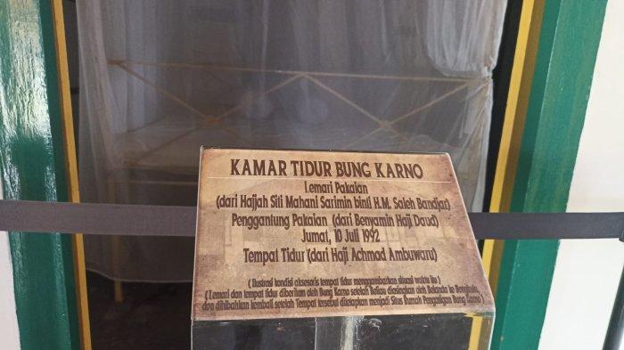 RUMAH PENGASINGAN- Kamar Bung Karno dan Inggit di Rumah Pengasingan Ende, Pulau Flores, Nusa Tenggara Timur.