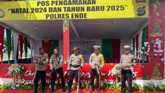 Polres Ende Amankan Kenalpot Brong dan Meriam Spritus - Tribunflores.com