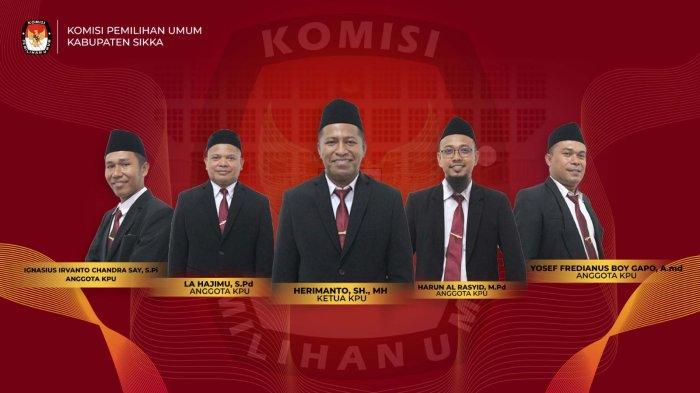 Ketua KPU dan Anggota KPU Sikka