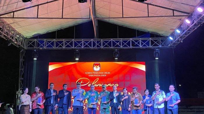 Launching Pilkada Ende 2024 di Lapangan Pancasila Ende, Flores, NTT.