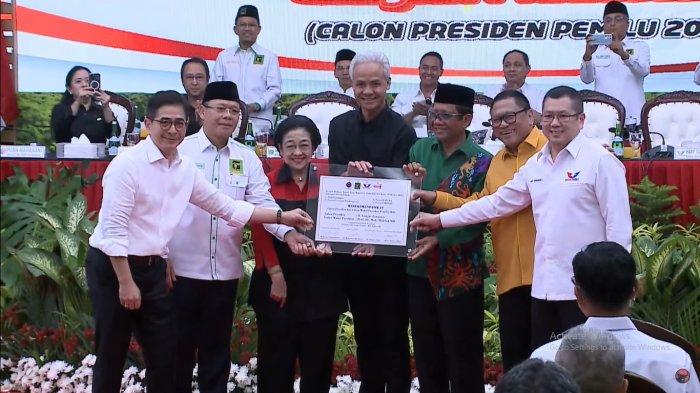 UMUMKAN CAWAPRES - Suasana pengumuman Cawapres PDI Perjuangan