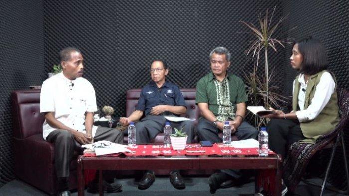 Talk Show bertema Quo Vadis Yaspem dihadiri Ketua Pembina Yaspem, Romanus Woga dan Ketua Pengurus Yaspem, Heny Doing dan Tokoh Masyarakat Paolus Nong Susar pada 7 Oktober 2024.