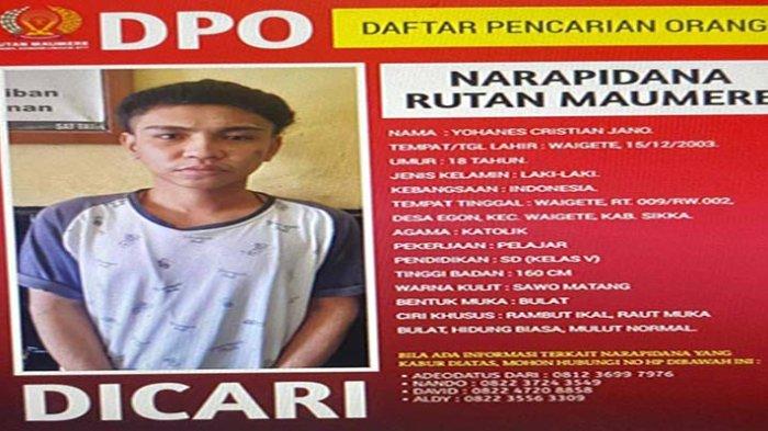 Narapidana Kabur dari Tahanan, Rutan Maumere Sebarkan Flayer DPO ...