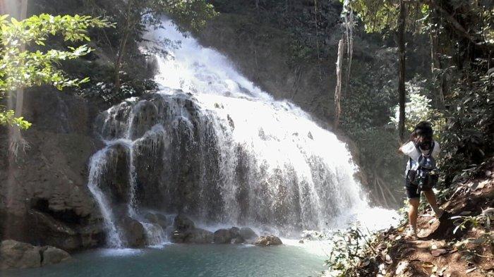 DESTINASI- Air Terjun Matayangu di Taman Nasional Manupeu Tanah Daru dan Laiwangi Wanggameti, Sumba Tengah, NTT.