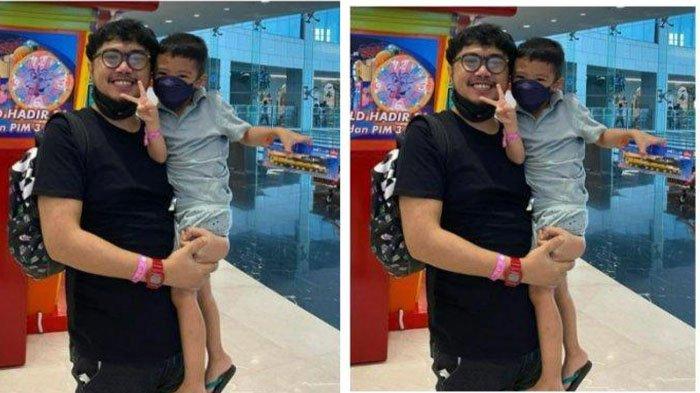 Kebersamaan Angger Dimas dan anaknya, Dante.