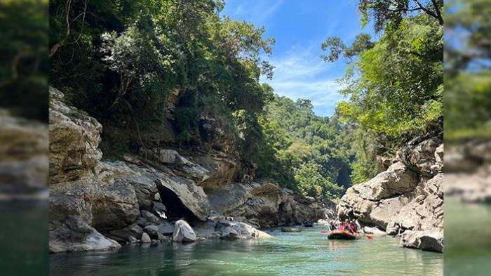 EKPEDISI - Lintasan sungai dalam ekspedisi sungai purba pada (22/7/2025).