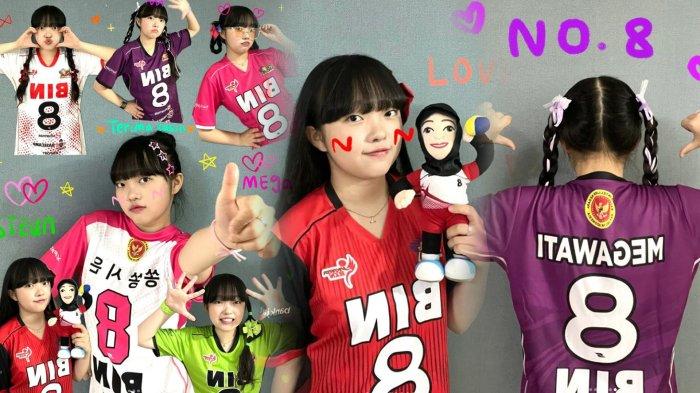 Fans Berat Megawati Hangestri, YouTuber Cantik Korea ini Koleksi Semua Jarsey Jakarta BIN No 8