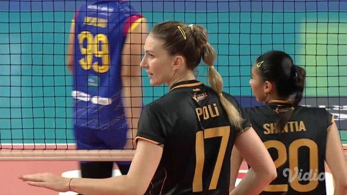 Tim voli putri Gresik Petrokimia Pupuk Indonesia berhasil meraih kemenangan telak di set pertama atas Jakarta Electric PLN di Proliga 2024.