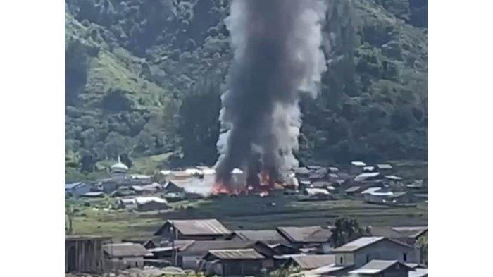 Kebakaran terjadi di Kampung Tebuk, Kecamatan Pegasing, Kabupaten Aceh Tengah, Kamis (1/8/2024).