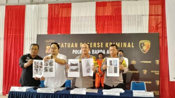 Satreskrim Polresta Banda Aceh menetapkan satu orang etnis Rohingya menjadi tersangka atas dugaan penyelundupan manusia (People Smuggling), Senin (17/12/2023).