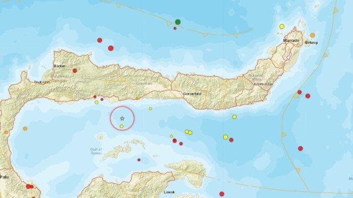 Gempa bumi Gorontalo Jumat pagi 8 September 2023.