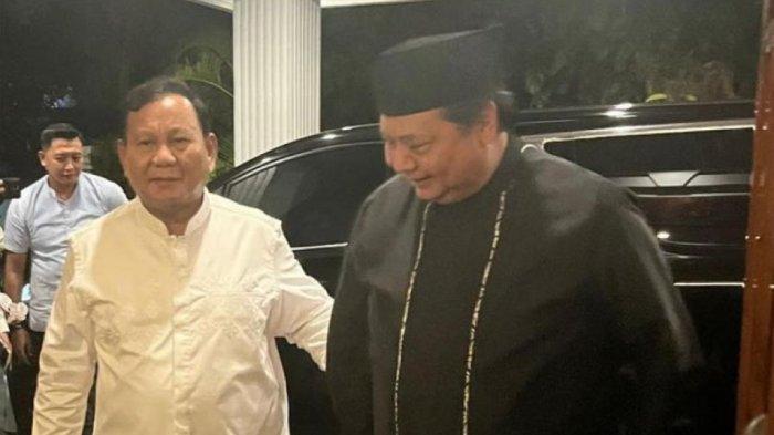 Prabowo Subianto dan Airlangga Hartarto.