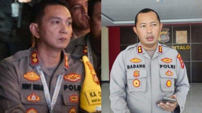 Kapolres Boalemo AKBP Deddy Herman dan Kapolres Gorontalo AKBP Dadang Wijaya