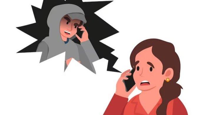 KORBAN PENIPUAN -- Ilustrasi wanita dihubungi orang tak dikenal. Amel Musa, anak dari Yakob Musa, Kadisnakertrans Boalemo menjadi korban penipuan di Bekasi, Jawa Barat.