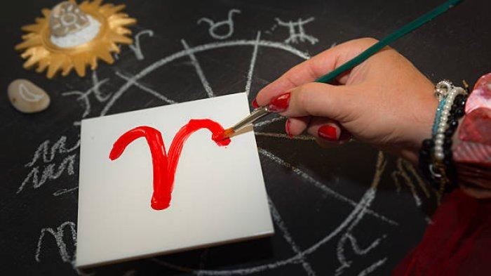 Ilustrasi simbol zodiak Aries