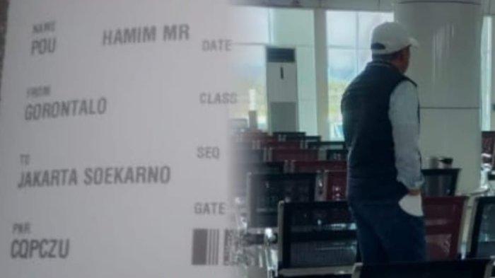 Beredar di grup WhatsApp foto diduga Hamim Pou berada di Bandara Djalaluddin Gorontalo, Jumat (3/5/2024).