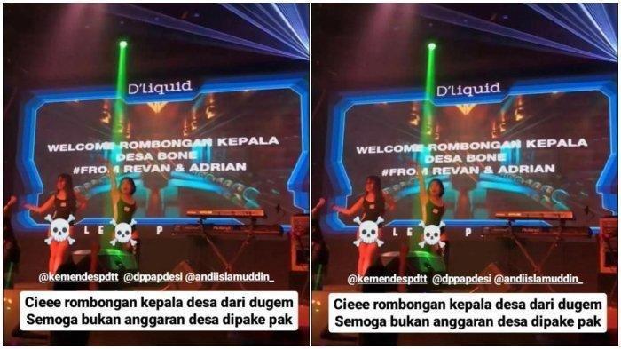 Beredar gambar rombongan kepala desa se-Kabupaten Bone sedang berada di tempat hiburan malam di Makassar.