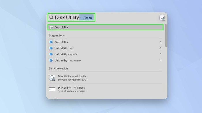 Buka Disk Utility