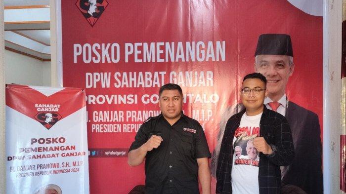 Dewan Pengurus Wilayah Sahabat Ganjar launching posko pemenangnya di Gorontalo, Provinsi Gorontalo.