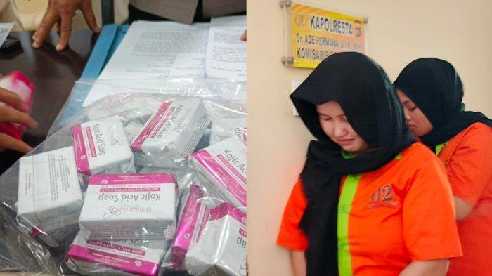 Dua wanita berusia 27 tahun ditangkap Polresta Gorontalo Kota usai terbukti menjual kosmetik tanpa izin edar.
