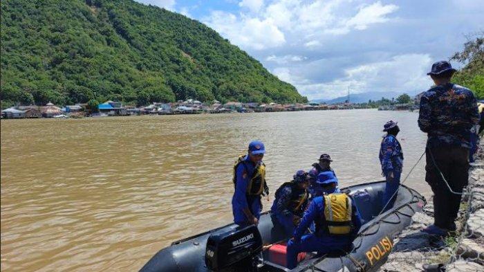 PENCARIAN ANAK TENGGELAM - Hari ke-2 Pencarian Fauzan Gani oleh tim gabungan Minggu (18/5/2025). Fauzan Gani tenggelam saat tengah membuat konten bareng temannya
