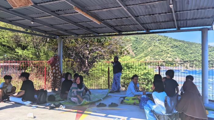 Foto suasana warga pesisir Kelurahan Leato Kota Gorontalo ddeferff