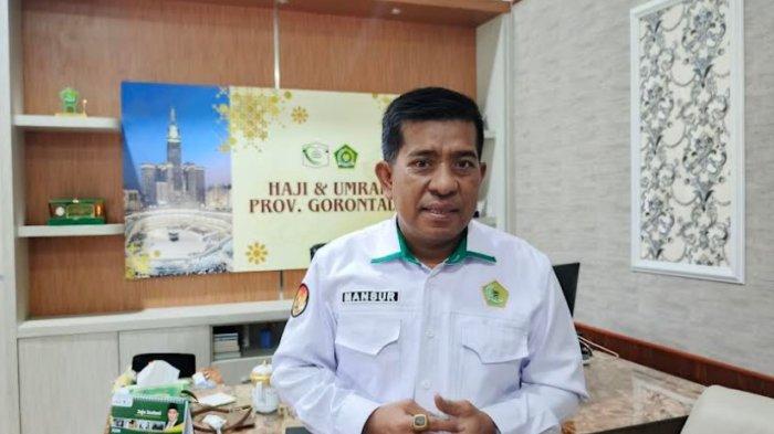 HAJI GORONTALO - ‎Kepala Bidang Penyelenggaraan Haji dan Umrah (Kabid PHU) Kanwil Kementerian Agama Provinsi Gorontalo, Mansur Basir saat diwawancarai TribunGorontalo.com, Selasa (6/5/2025). Mansur mengatakan sebanyak 978 Jamaah siap berangkat ke tanah suci. FOTO: Arianto Panambang, TribunGorontalo.com