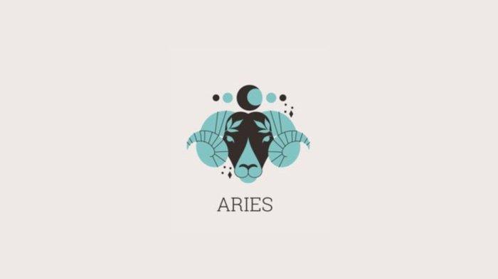 Ilustrasi lambang Zodiak Aries.