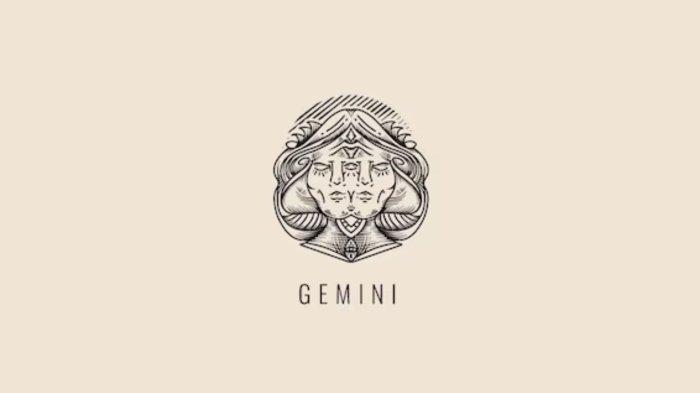 Ilustrasi lambang Zodiak Gemini.