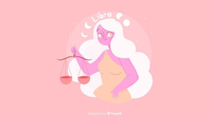 Ilustrasi lambang Zodiak Libra untuk ramalan besok, Rabu (14/2/2024).
