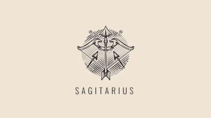 Ilustrasi lambang Zodiak Sagitarius.