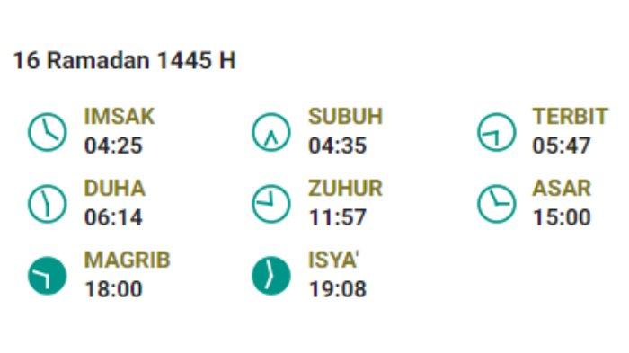 Jadwal Imsakiyah Rabu 27 Maret 2024