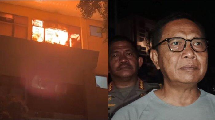 Kapolda Gorontalo Irjen Pol Pudji Prasetijanto Hadi saat berada di lokasi kebakaran