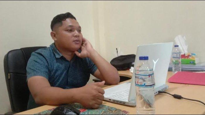 KETERANGAN POLISI: Kasat Reskrim Polres Gorontalo Utara, AKP Muhamad Adrianto, menjelaskan motif seorang pria mengancam Kades Cisadane.